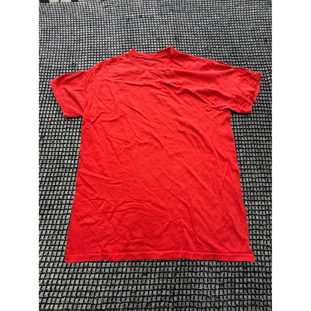 Unbranded T-Shirt Mens Medium Red Short Sleeve Crew Neck Basic Tee